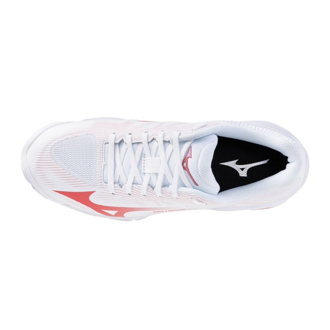 Mizuno Wave Lightning Pro (W) (White/Rose Elegance/Lava Falls)