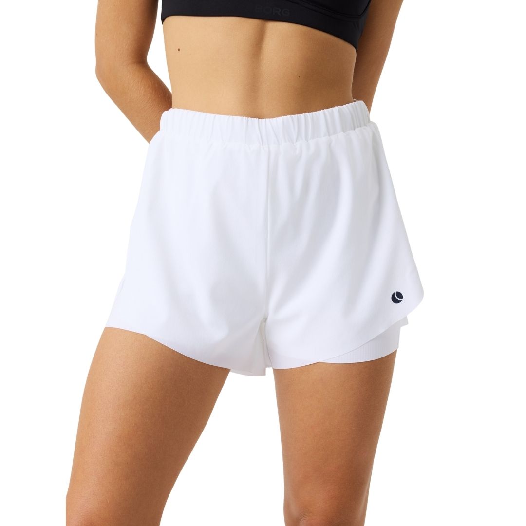 Björn Borg Ace 2 in 1 Shorts (Brilliant White)