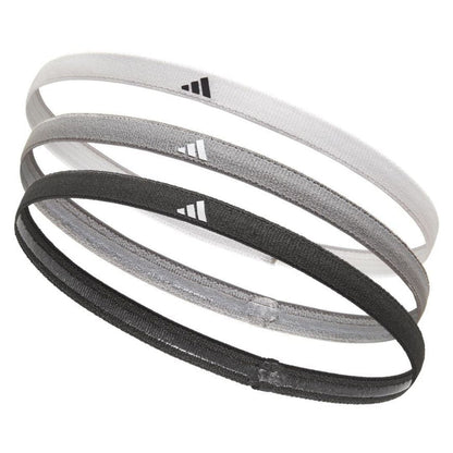 Adidas Hairbands (3-pak, White/Grey/Black) padellife