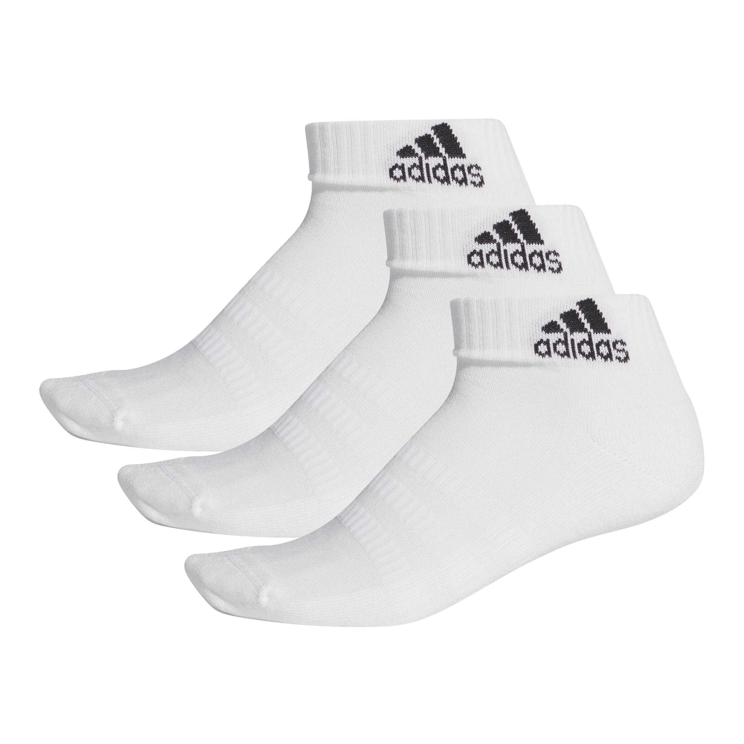 Adidas 3-Stripes Ankelsokker 3-pak (Hvid)