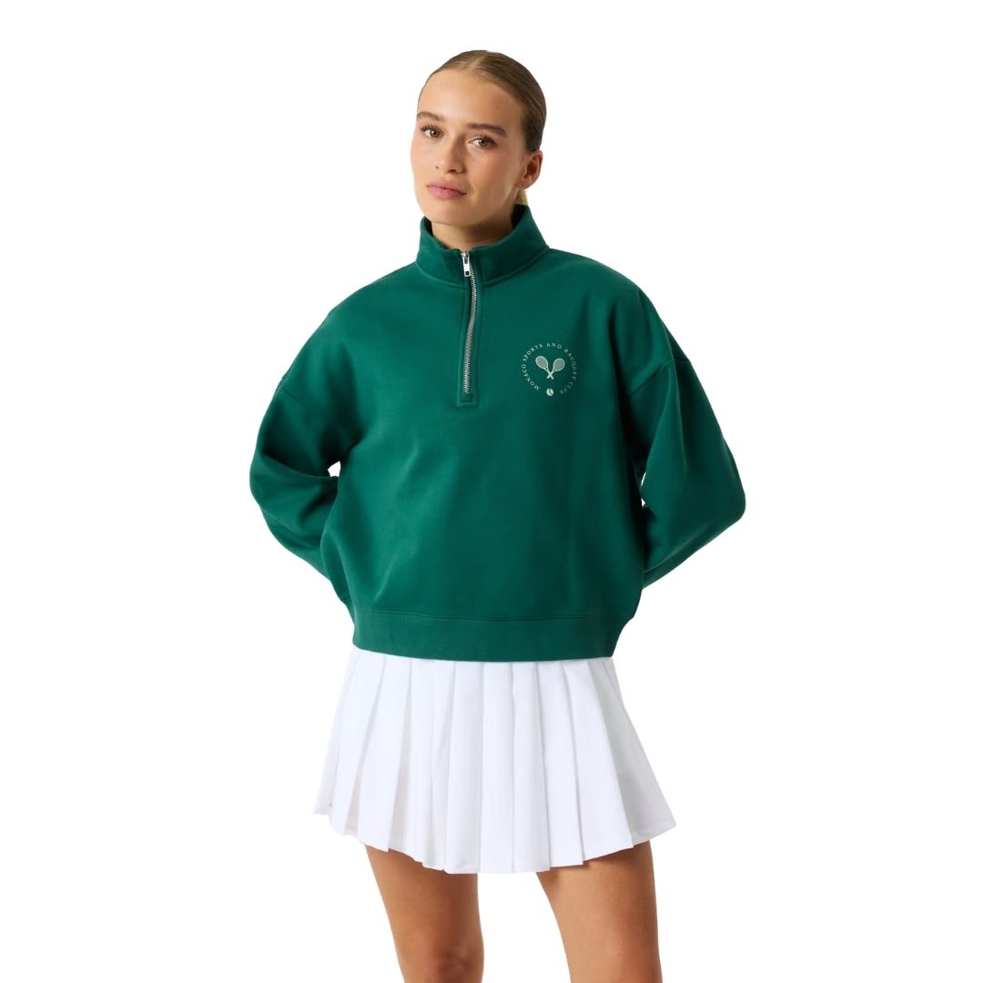 Björn Borg Half Zip Sweatshirt (Posy Green)