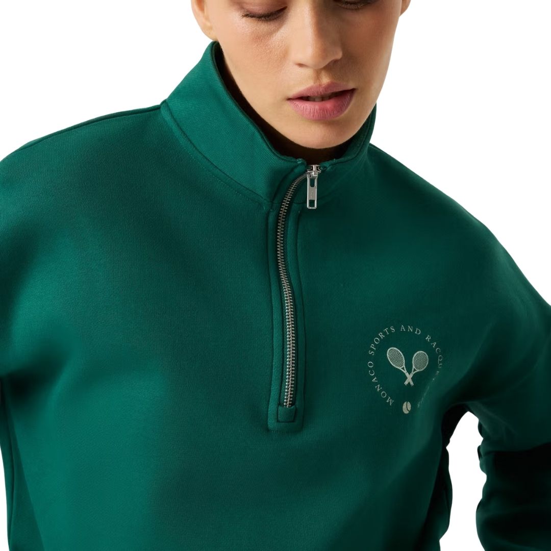 Björn Borg Half Zip Sweatshirt (Posy Green)