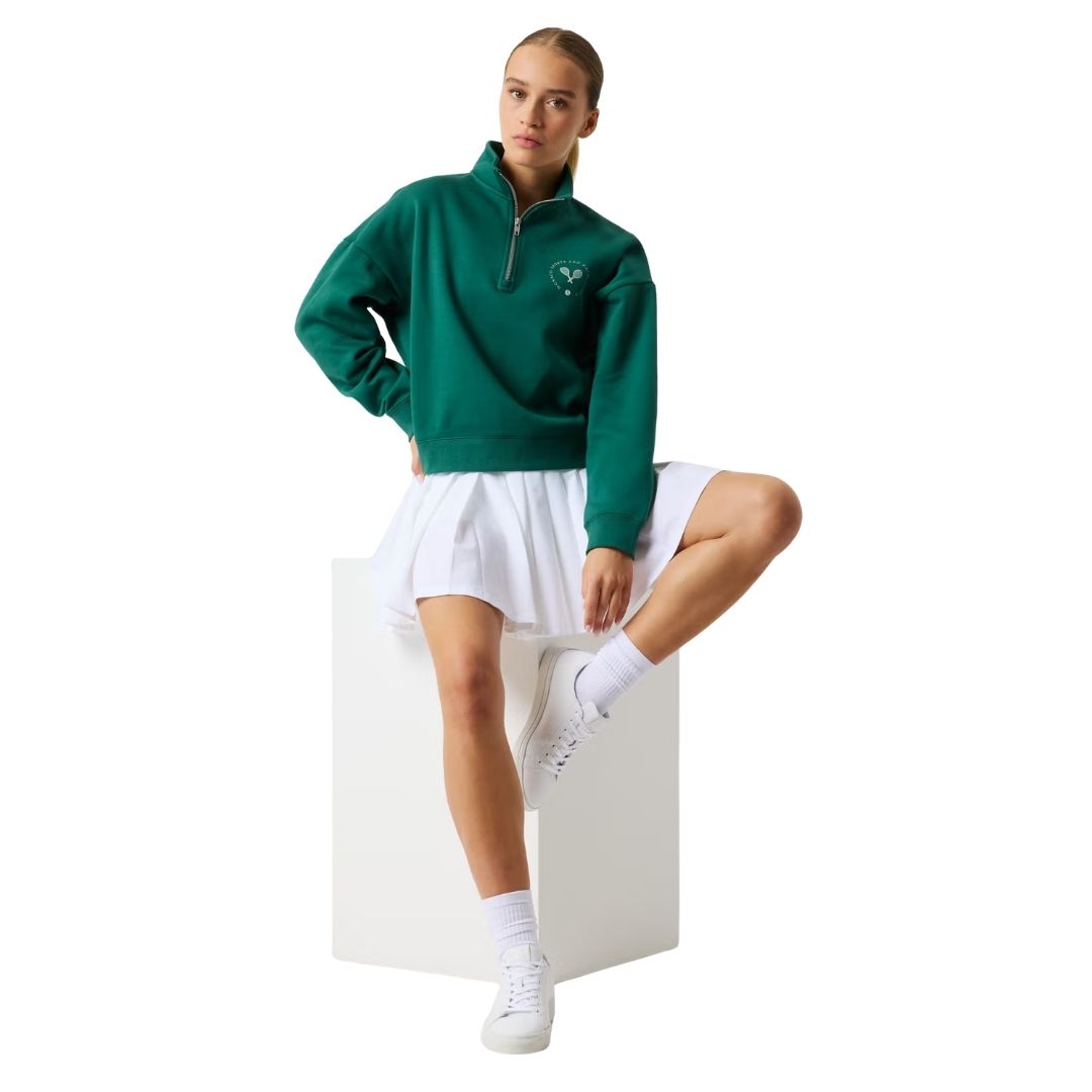Björn Borg Half Zip Sweatshirt (Posy Green)