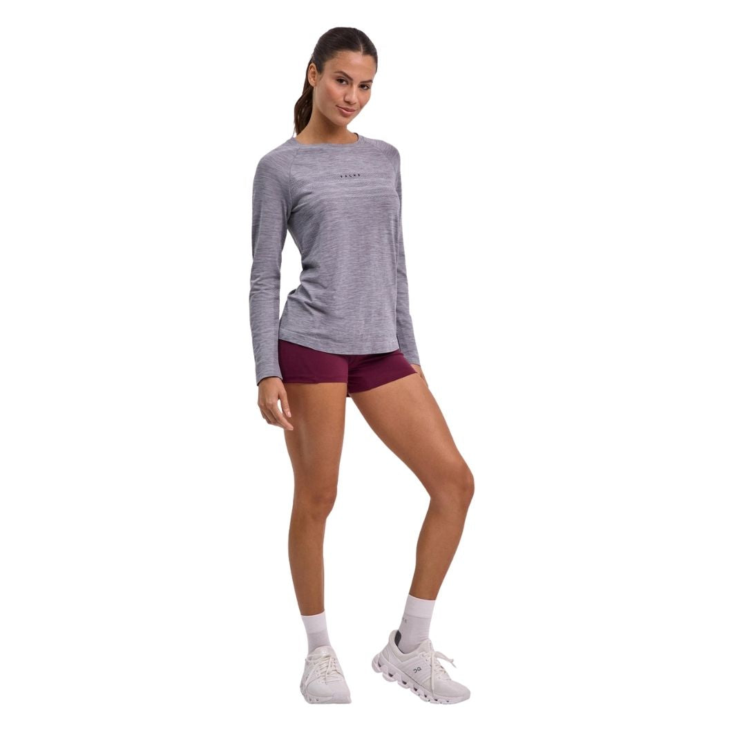 Falke Women Training Long-sleeve Shirt (Grey Heather)