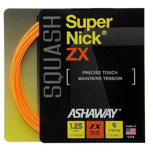 Opstrengning med Ashaway SuperNick ZX 1,25 (Orange)