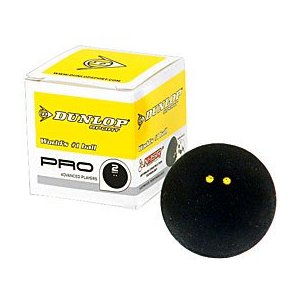 Dunlop Pro Squashbold (2 gule prikker)